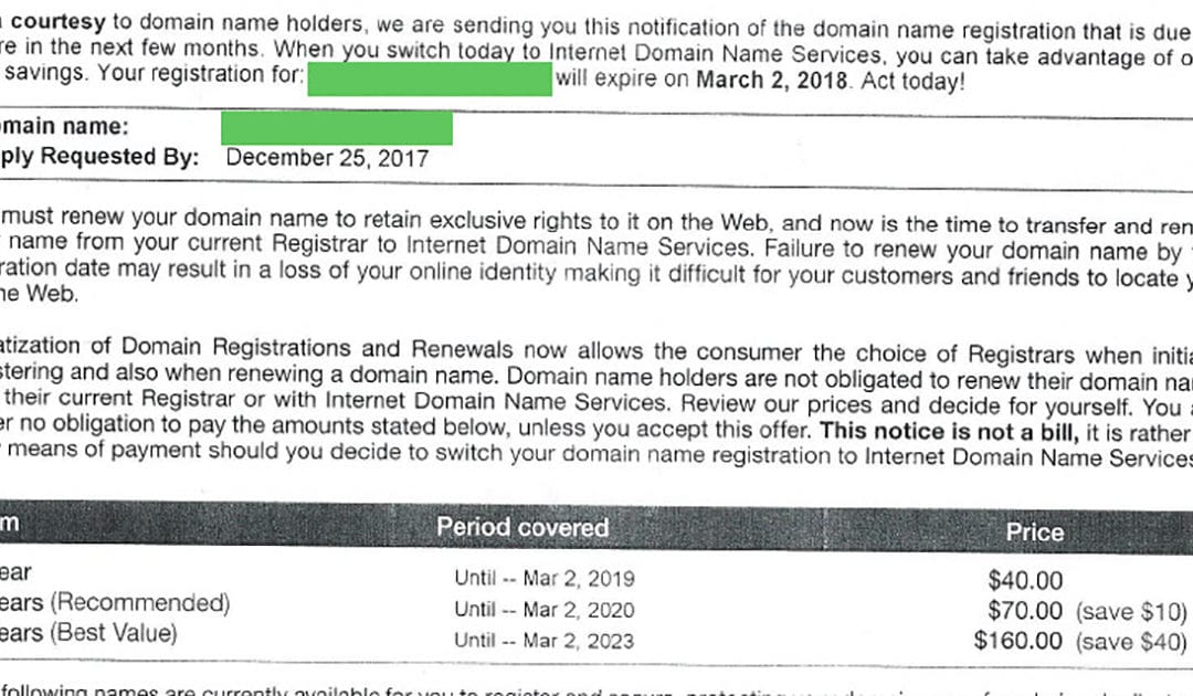 Is This Domain Registrar Being Deceptive?