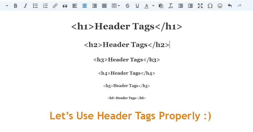 On Page SEO Basics: Header Tags